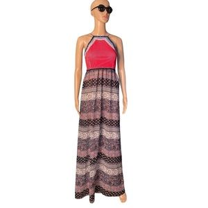 NWT Sugarfree boho halter maxi dress size medium